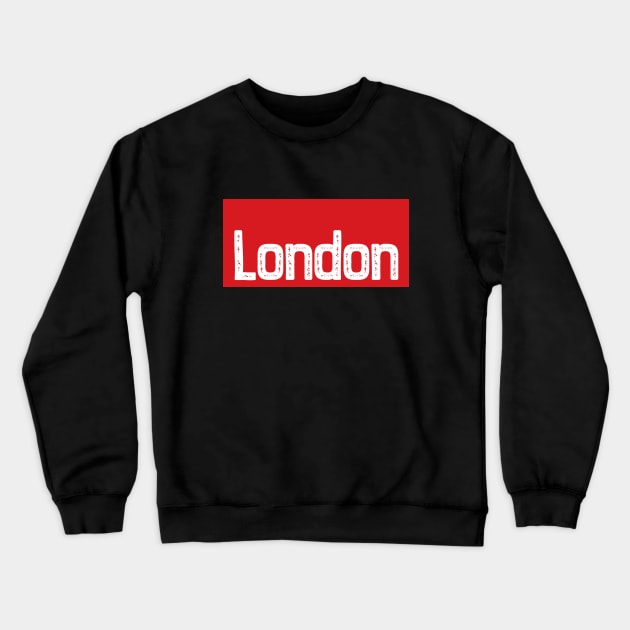 London Red Crewneck Sweatshirt by MrKovach